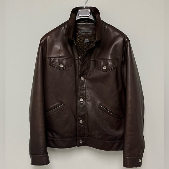 John Varvatos Shearling Trucker Jacket. Size EU 52 USA 42. - Picture 15 of 16
